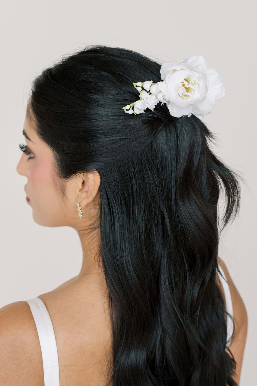 Audrey Floral Comb