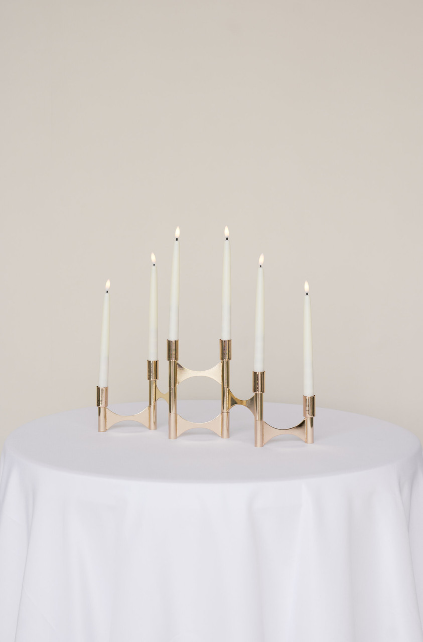Gold Collapsible Candelabra