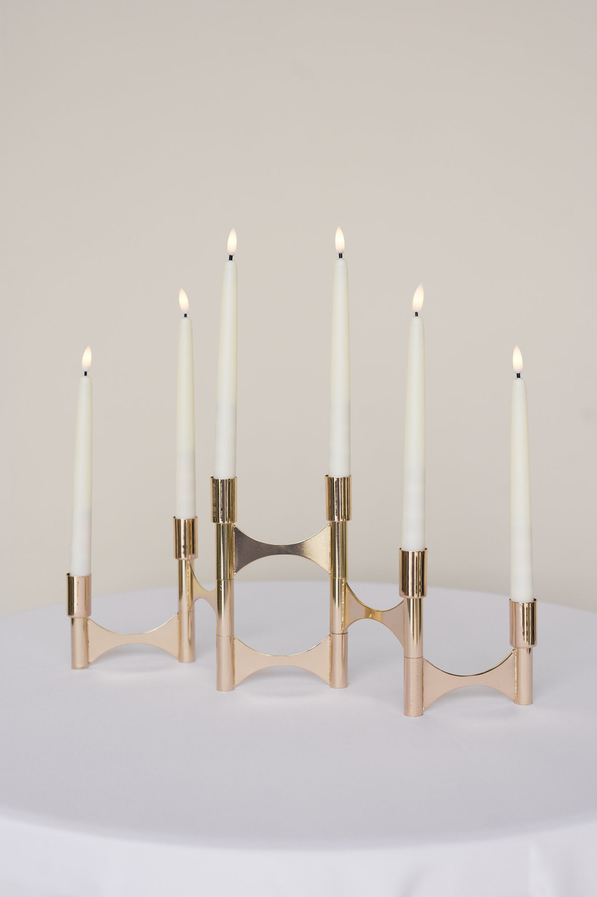 Gold Collapsible Candelabra