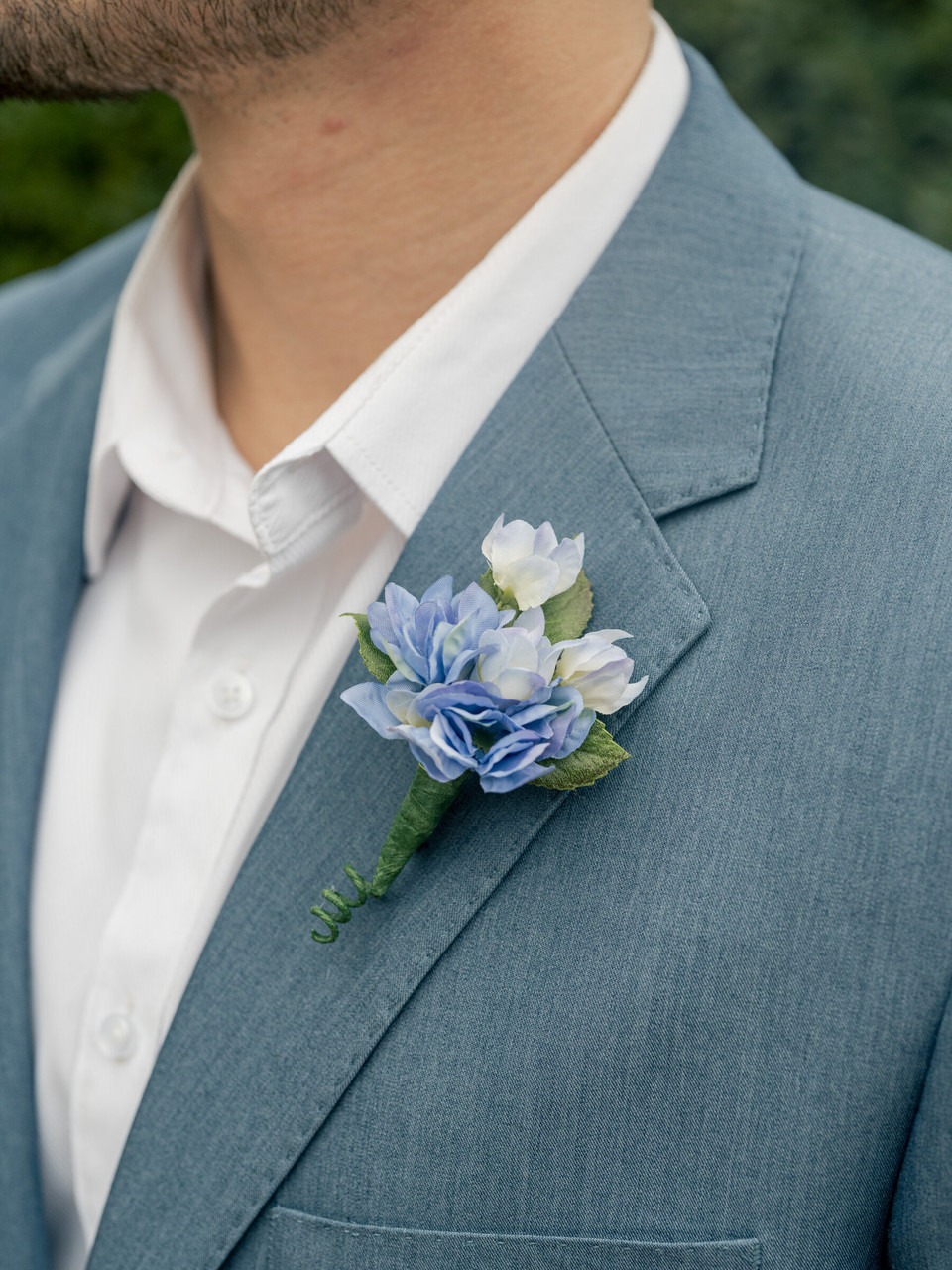 Millie Boutonniere (Larkspur)