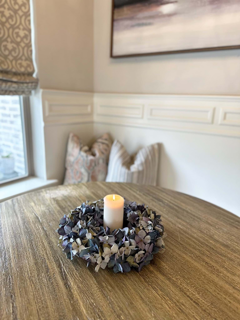 Blue Hydrangea Wreath