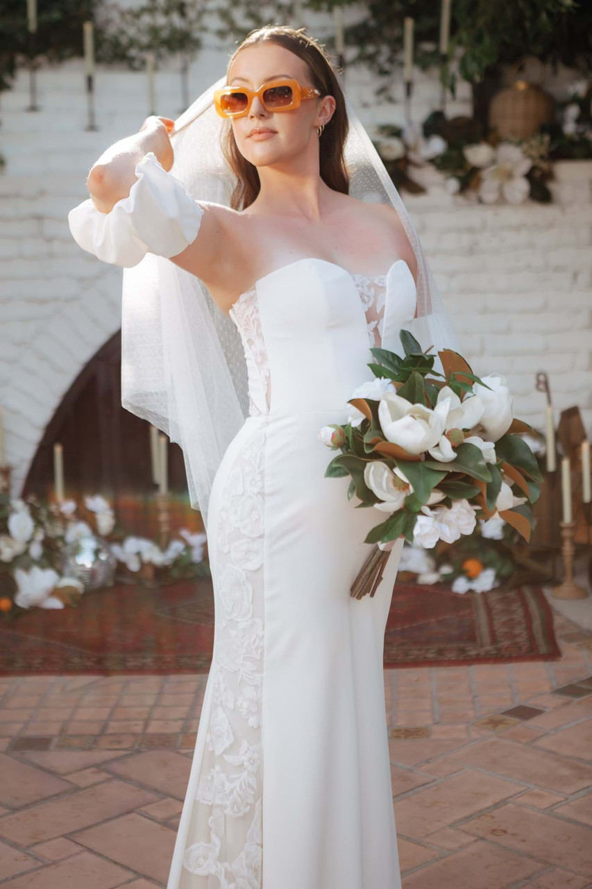 Silk Magnolia and Gardenia Bridal Bouquet | Something Borrowed Blooms