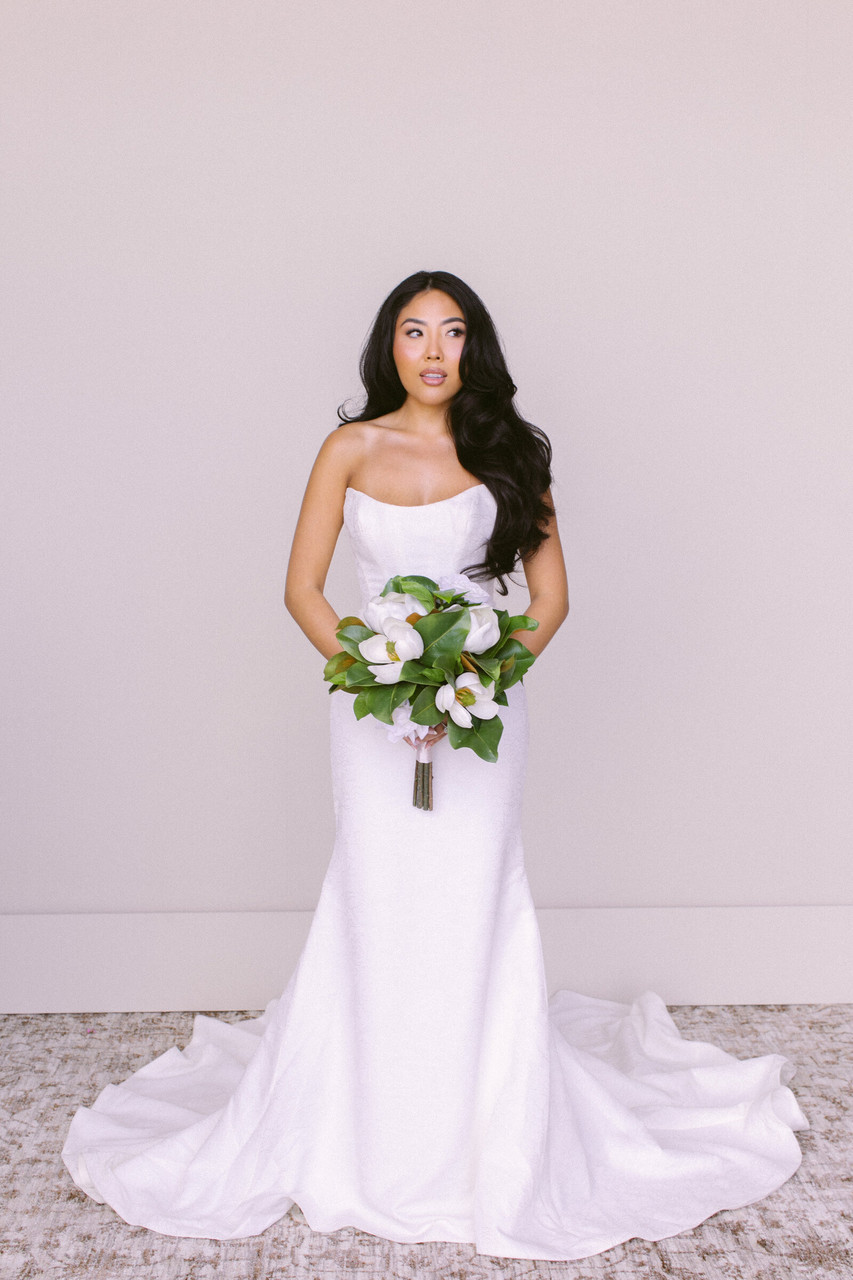Silk Magnolia and Gardenia Bridal Bouquet | Something Borrowed Blooms