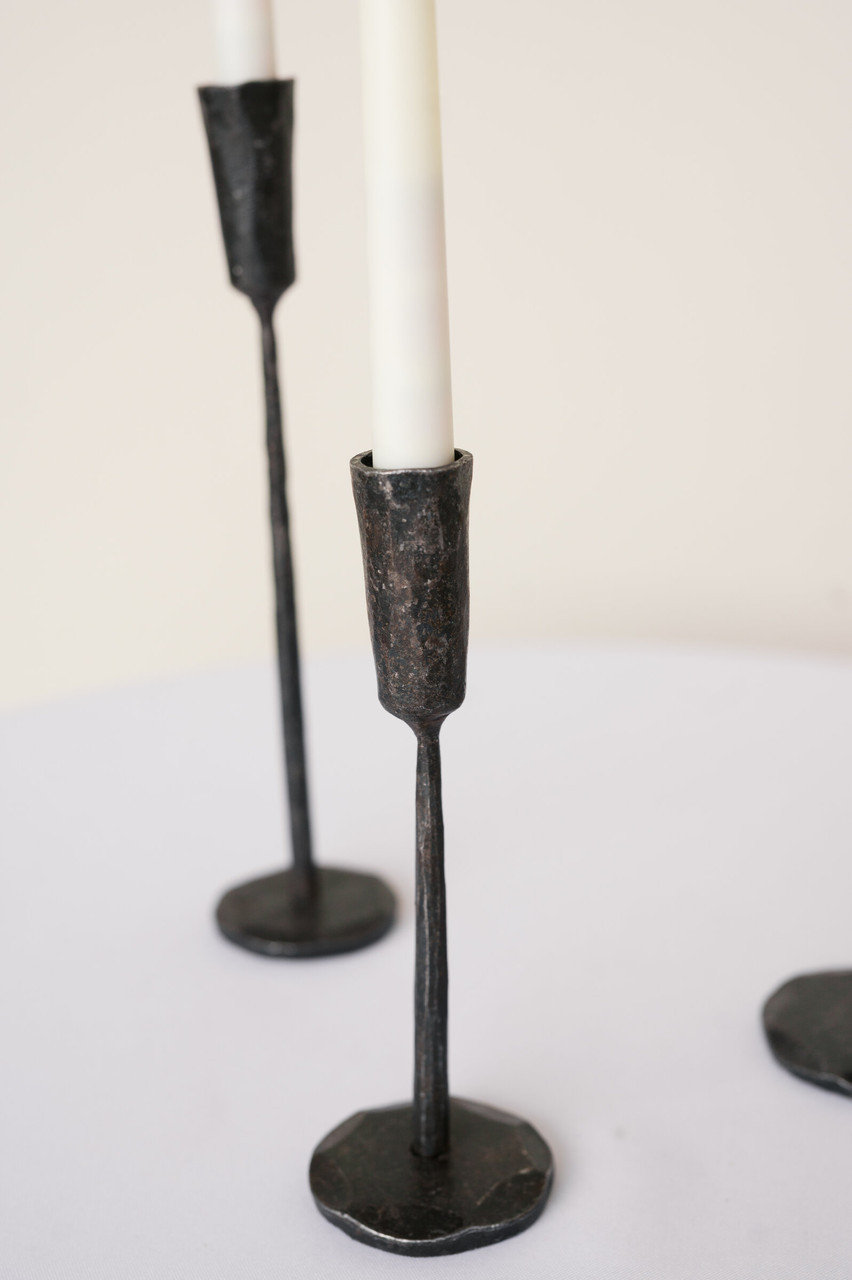 Iron Candlesticks (Set of 3)