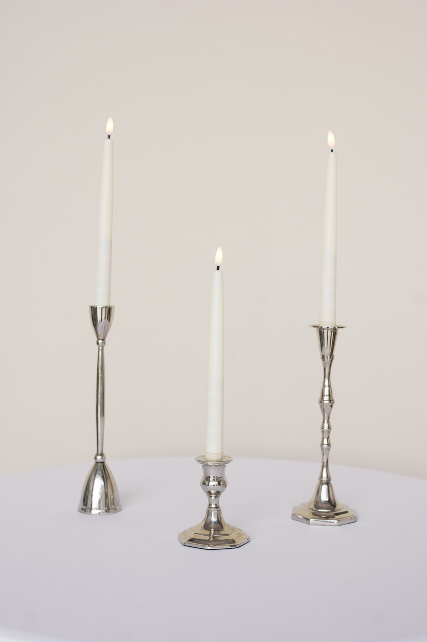 Signature Candlesticks Set of 3 (Silver)