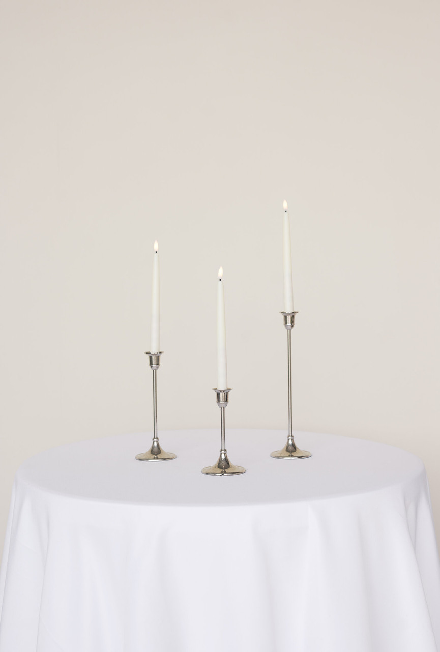 Classic Candlesticks Set of 3 (Silver)