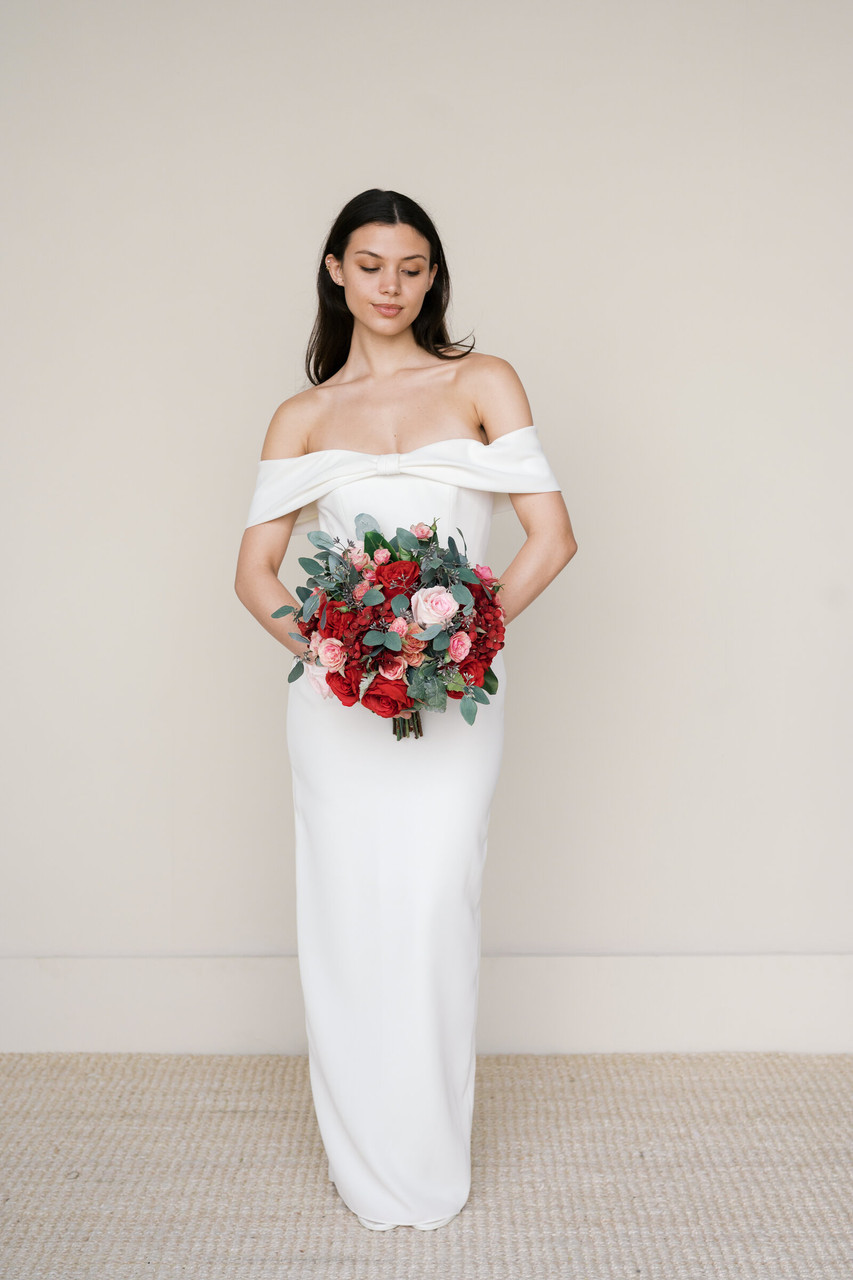Silk Red Bridal Bouquet | Something Borrowed Blooms