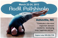 Aadil Palkhivala Workshop with Lighten Up Yoga and One Center Yoga in Asheville
