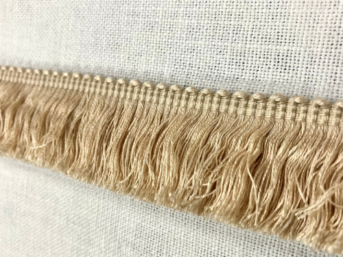 Natural with Peach Cast 100% COTTON BRUSH FRINGE Trim 2" Width BRF-2/26 Upholstery / Drapery / Interior Design 