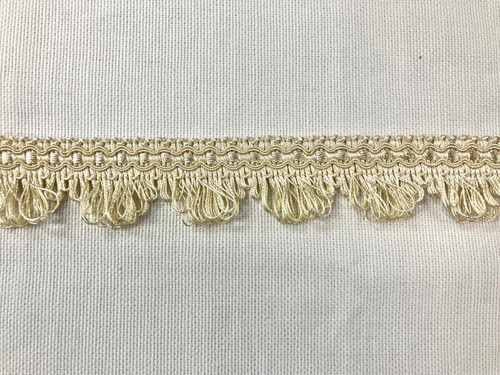 Cream Ruffled GIMP HEADER 1 1/8" Width H-68/2 Upholstery / Drapery / Interior Design 