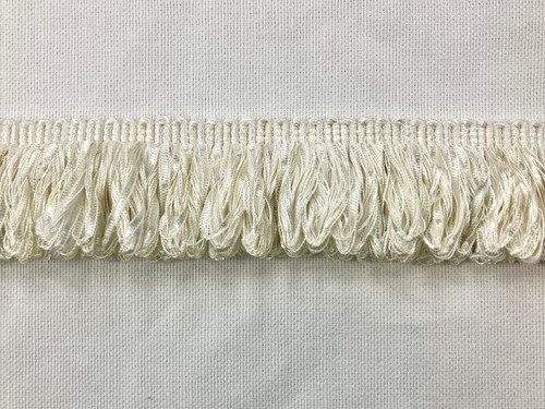 Creamy White Thick Fancy Loop Ribbon Fringe 2" Width Trim LPF-2/1-2 Upholstery / Interior Design / Home Furnishing