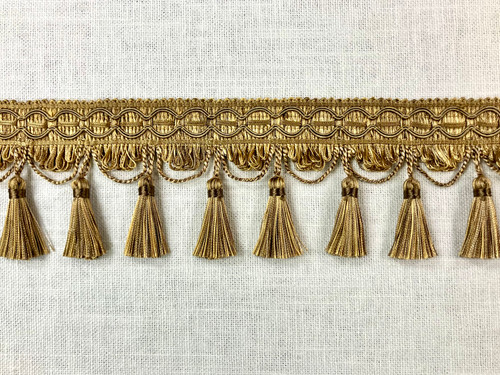 4" TASSEL FRINGE Trim TF-9/3-6-5 BEIGE, PUTTY & ANTALOPE Upholstery / Drapery / Interior Design / Home Furnishing