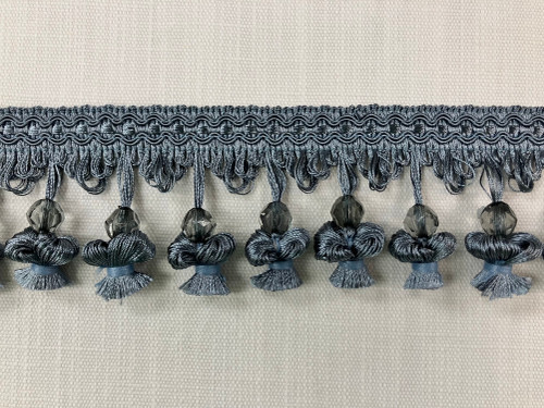 French Blue Onion Tassel Fringe Trim 3" Width TF-20/41 Upholstery / Drapery 