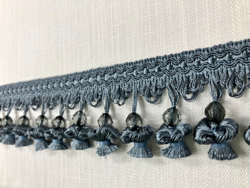 French Blue Onion Tassel Fringe Trim 3" Width TF-20/41 Upholstery / Drapery 