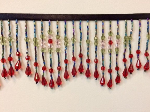 3" CRYSTAL BEADED FRINGE-22/47-53        BLACK MUILTI