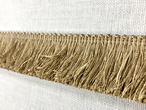 Beige Thick BRUSH FRINGE Trim 2" Width BRF-1/3  Upholstery / Drapery / Pillow Embellishment / Interior Design / Home Furnishing