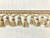 Beige & Cream 3.5" Width Tassel Fringe Trim TF-56/3-2  Interior Design / Upholstery / 36 Handmade Tassels Per Yard