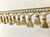 Beige & Cream 3.5" Width Tassel Fringe Trim TF-56/3-2  Interior Design / Upholstery / 36 Handmade Tassels Per Yard