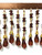ANTIQUE GOLD & BROWN CRYSTAL BEADED FRINGE 2.75" WIDTH CBF-19/8-12  UPHOLSTERY / INTERIOR DESIGN