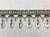 Silver, Dark Grey & Black CRYSTAL BEADED TASSEL FRINGE Trim 4" Width TF-32/50-37-47 Upholstery / Drapery / Interior Design     