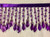 Purple & Lilac CRYSTAL BEADED FRINGE Trim 2.75" Width CBF-19/29-27 Upholstery / Interior Design / Home Furnishing  