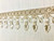 Beaige & Cream CRYSTAL BEADED  TASSEL FRINGE Trim 4" Width TF-32/3-2 Upholstery / Drapery / Interior Design / Home Furnishing