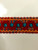 7/8" COTTON GIMP HEADER-59/44-30-49        TURQUOISE BLUE,RED & AMBER