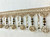 Beige & Cream Pom Pom and Crystal Beaded Tassel Fringe Trim 4.5" Width TF-45/3-2 Interior Design / Home Furnishing