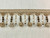 Beige & Cream Pom Pom and Crystal Beaded Tassel Fringe Trim 4.5" Width TF-45/3-2 Interior Design / Home Furnishing