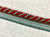 TURQUOISE, RED & AMBER 100% COTTON Twisted CORD EDGE 3/8" Width CE-3/44-30-49 UPHOLSTERY / DRAPERY  