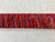 Turquoise, Red & Amber 100% Cotton Brush Fringe Trim 2" Width BRF-2/44-30-49 Upholstery / Drapery / Interior Design      
