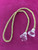 24" CRYSTAL CURTAIN TIEBACK-1/12     GOLD