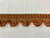 RUST, ANTIQUE GOLD & LODEN GREEN Ruffled GIMP HEADER 1 1/8" Width Trim H-68/35-12-17  UPHOLSTERY / DRAPERY / INTERIOR DESIGN 