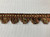 Black, Beige & Rust Ruffled GIMP HEADER 1 1/8" Width H-68/47-3-35 Upholstery / Drapery / Interior Design 