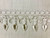 White CRYSTAL BEADED TASSEL FRINGE Trim 4" Width TF-32/1 Upholstery / Interior Design / Home Furnishing / Handmade