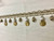 Taupe & Cream Fancy French Tassel Fringe With Lucite Disks 2.5" Width Trim TF-66/50-2  Upholstery / Drapery 