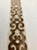 Cream & Taupe Velvet Woven Embroidery Trim Tape 3.5" Width H-1106/10 Upholstery / Drapery / Interior Design / Home Furnishing 