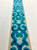 Beige & Turquoise Velvet Woven Embroidery Trim Tape 3.5" Width H-1106/7 Upholstery / Drapery / Interior Design / Home Furnishing 