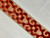 Beige & Rust Velvet Woven Embroidery Trim Tape 3.5" Width H-1106/4 Upholstery / Drapery / Interior Design / Home Furnishing 