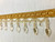 LIGHT GOLD CRYSTAL BEADED TASSEL FRINGE 4" WIDTH TF-32/11-12 UPHOLSTERY / DRAPERY / INTERIOR DESIGN / HOME FURNSIHING