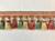 SALMON,ANTIQUE GOLD & MINT GREEN 4" Width TASSEL FRINGE Trim TF-8/22-12-13 Upholstery / Drapery / Interior Design / Home Furnishing    