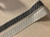 WHITE AND BLACK WOVEN EMBROIDERY REVERSIBLE TRIM TAPE 2" Width H-71/33 