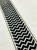 WHITE AND BLACK WOVEN EMBROIDERY REVERSIBLE TRIM TAPE 2" Width H-71/33 