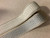 CREAMY WHITE AND SILVER BLUE WOVEN EMBROIDERY REVERSIBLE TRIM TAPE 2" Width H-71/43 Upholstery / Interior Design 