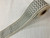 CREAMY WHITE AND SILVER BLUE WOVEN EMBROIDERY REVERSIBLE TRIM TAPE 2" Width H-71/43 Upholstery / Interior Design 