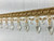 Dark Gold Crystal Beaded Tassel Fringe Trim 4" Width TF-32/12-17 Upholstery / Drapery / Interior Design