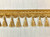 Light Gold Tassel Fringe Trim 4" Width TF-9/11-12 upholstery / Drapery / Interior Design / Home Furnishing