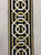 2 1/4" Woven Embroidery Trim Tape Black/Gold/Cream H-1151A-6
