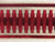 Beige & Red Velvet Woven Embroidery Trim Tape 3.5" Width H-1108/8 Upholstery / Drapery / Interior Design