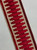 Beige & Red Velvet Woven Embroidery Trim Tape 3.5" Width H-1108/8 Upholstery / Drapery / Interior Design